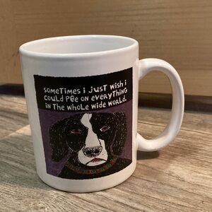 dug Nap “Pee on Everything” Leanin’ Tree Mug